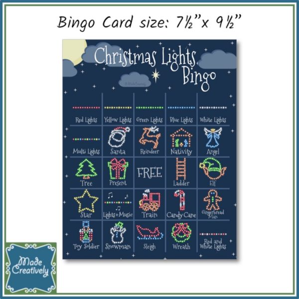 Christmas Lights Bingo - It's MadeCreatively