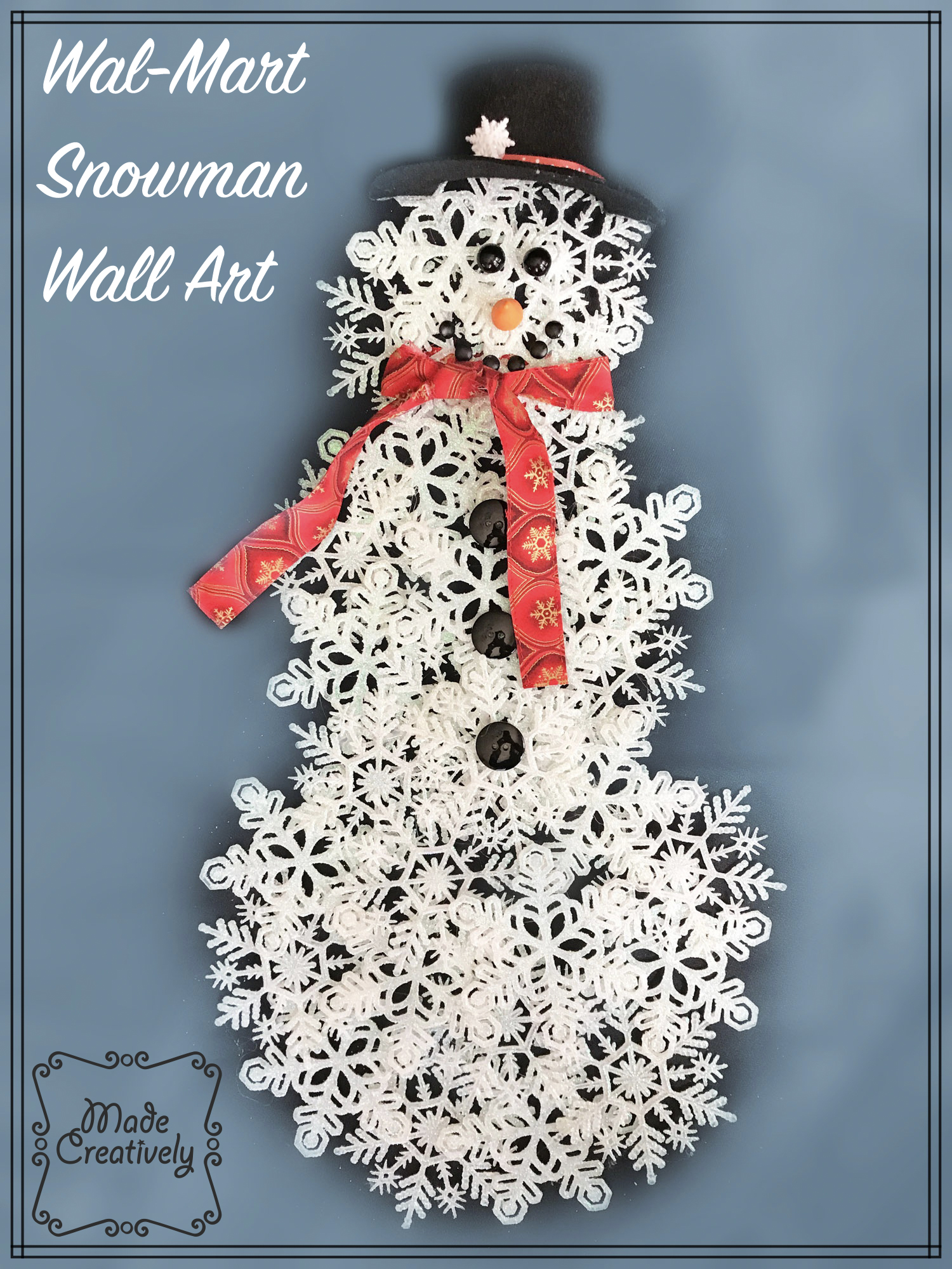 MadeCreatively | Wal-Mart Snowman Wall Art