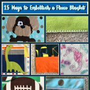 15 Ways to Embellish a Fleece Blanket